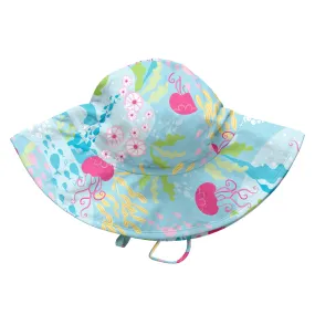 Brim Sun Protection Hat-Aqua Coral Reef