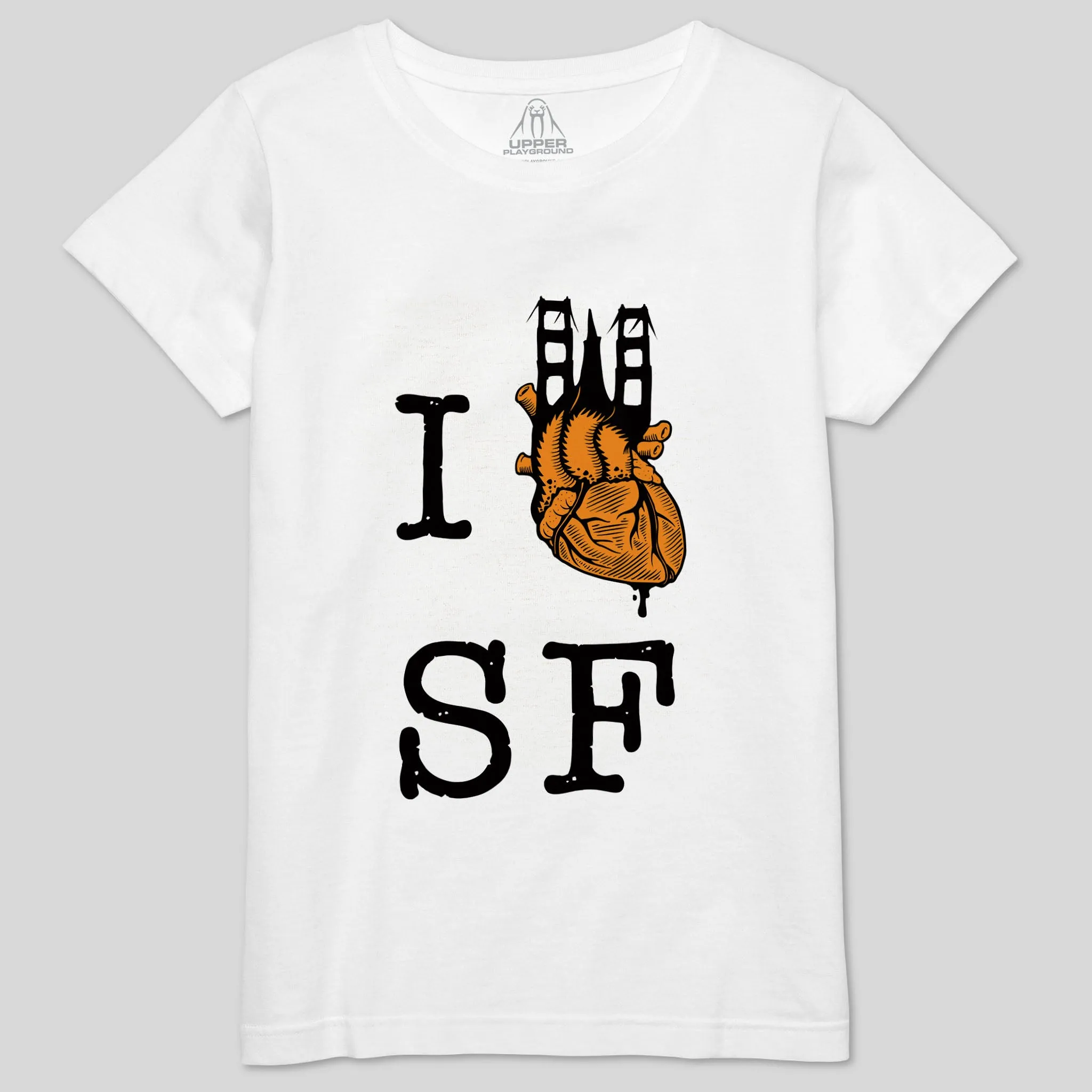 I HEART SF WOMEN'S CREW TEE