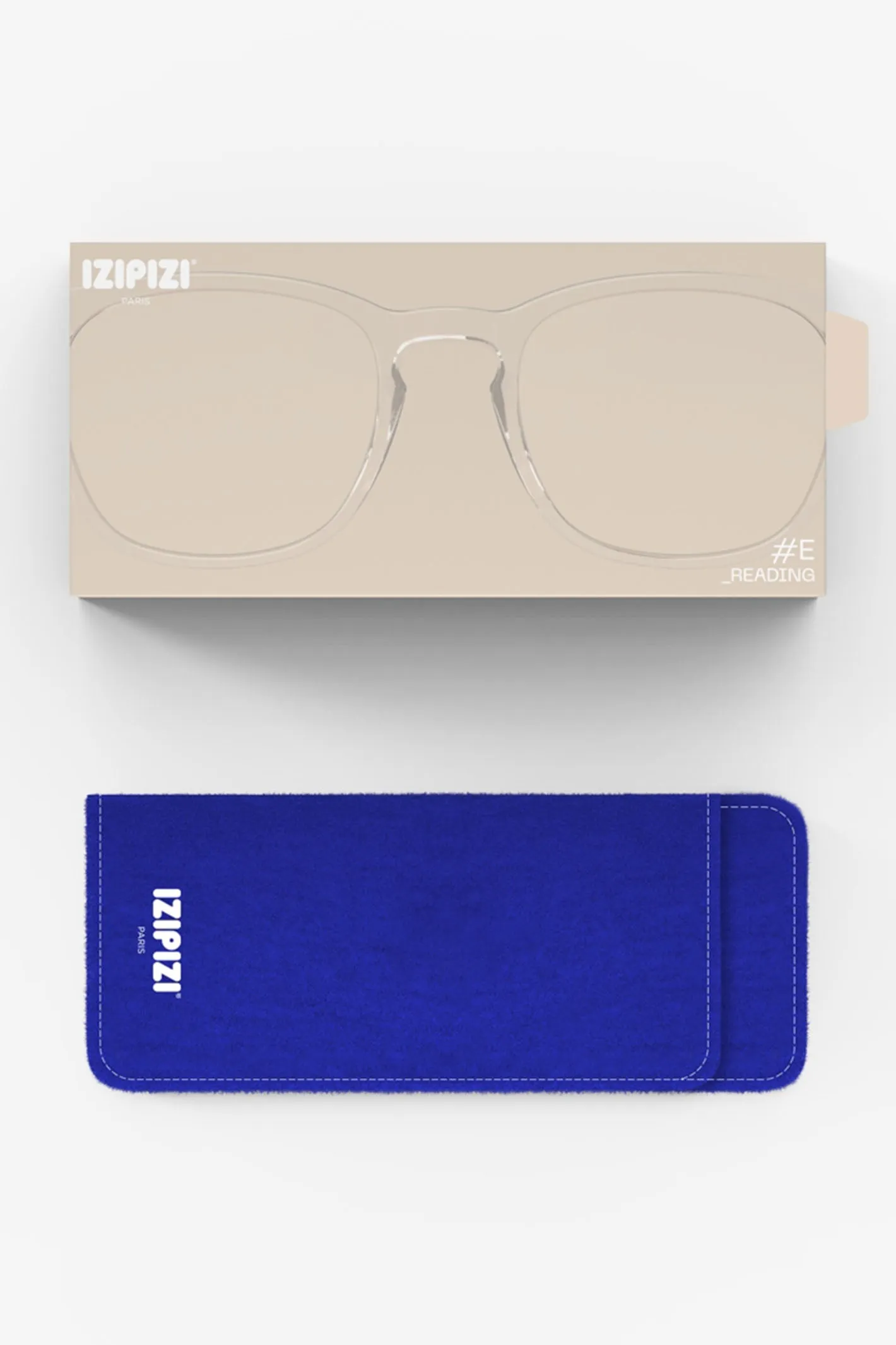 Izipizi Paris Reading Glasses REA0525501 Style E Paper Note Beige