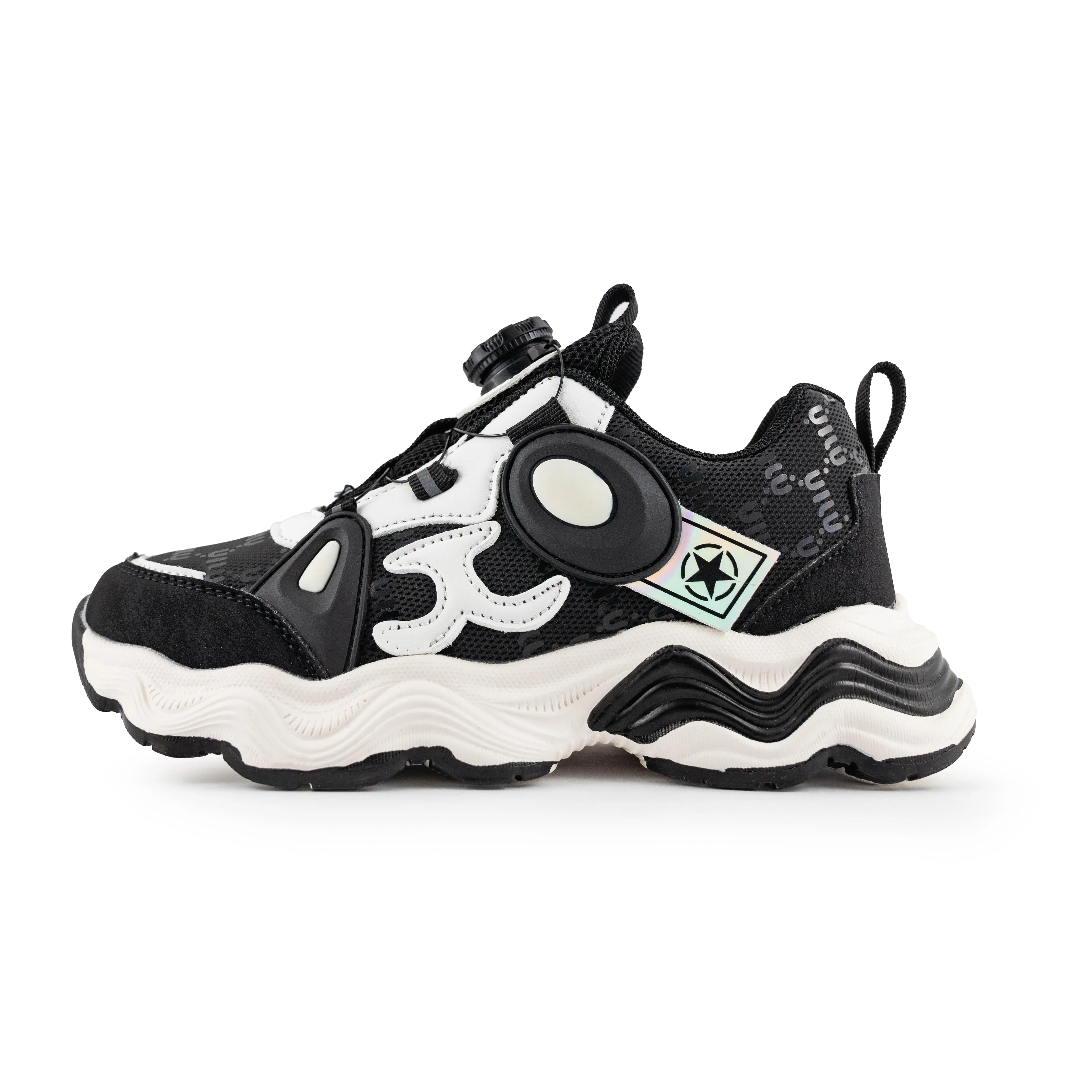Kids'/Young Chunky Rotary buckle Sneakers - B28137 Black