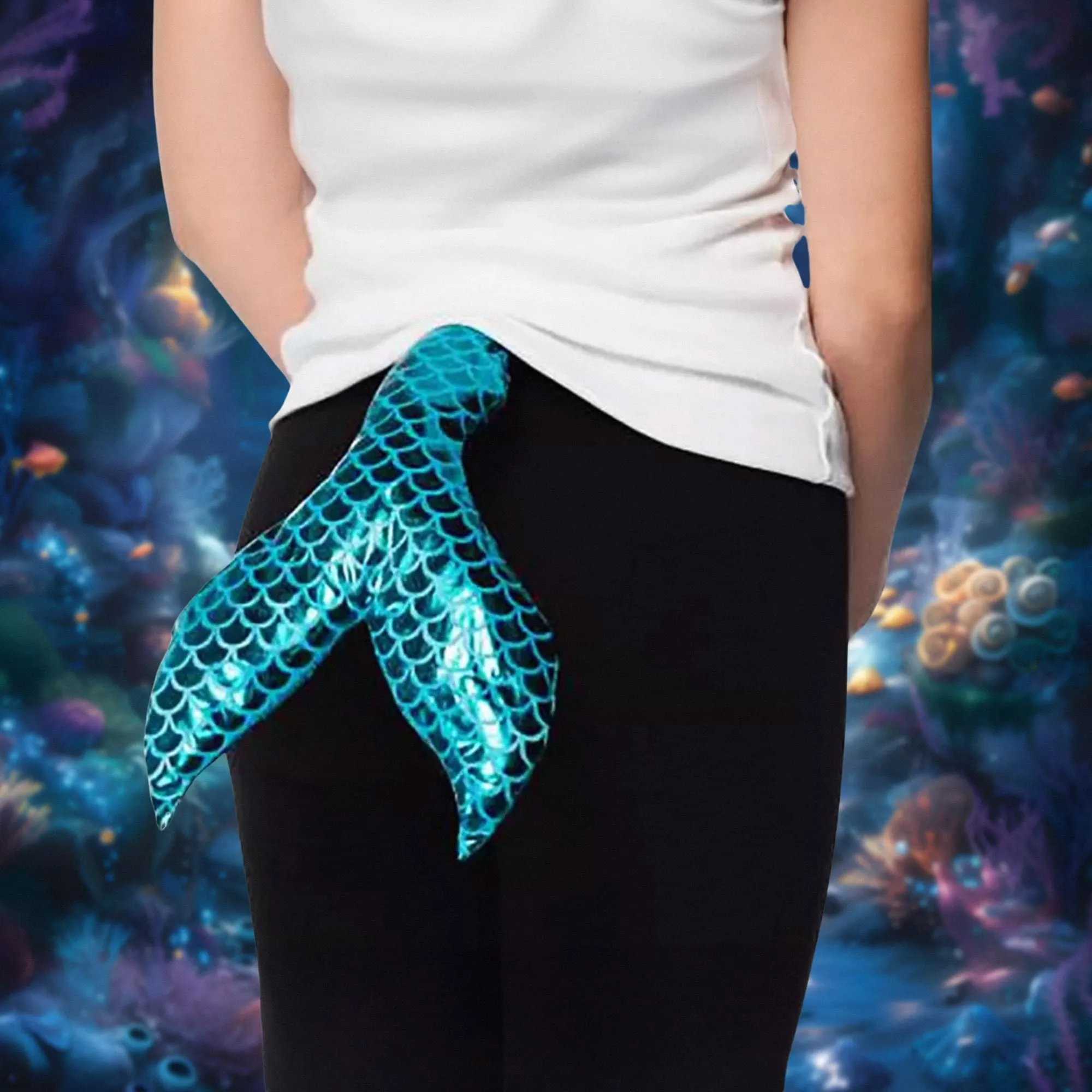 Mermaid Tail 12" Child Clip-On Costume Accessory