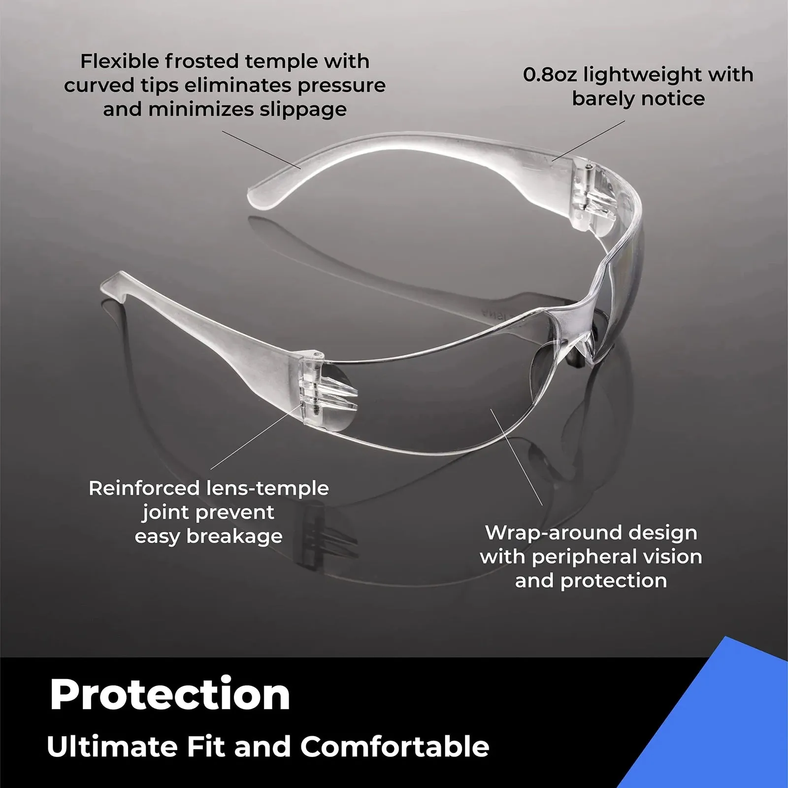 Motorcycle Glasses Racing Riding Lightweight Protective Safety Clear Glasses Eye Protection