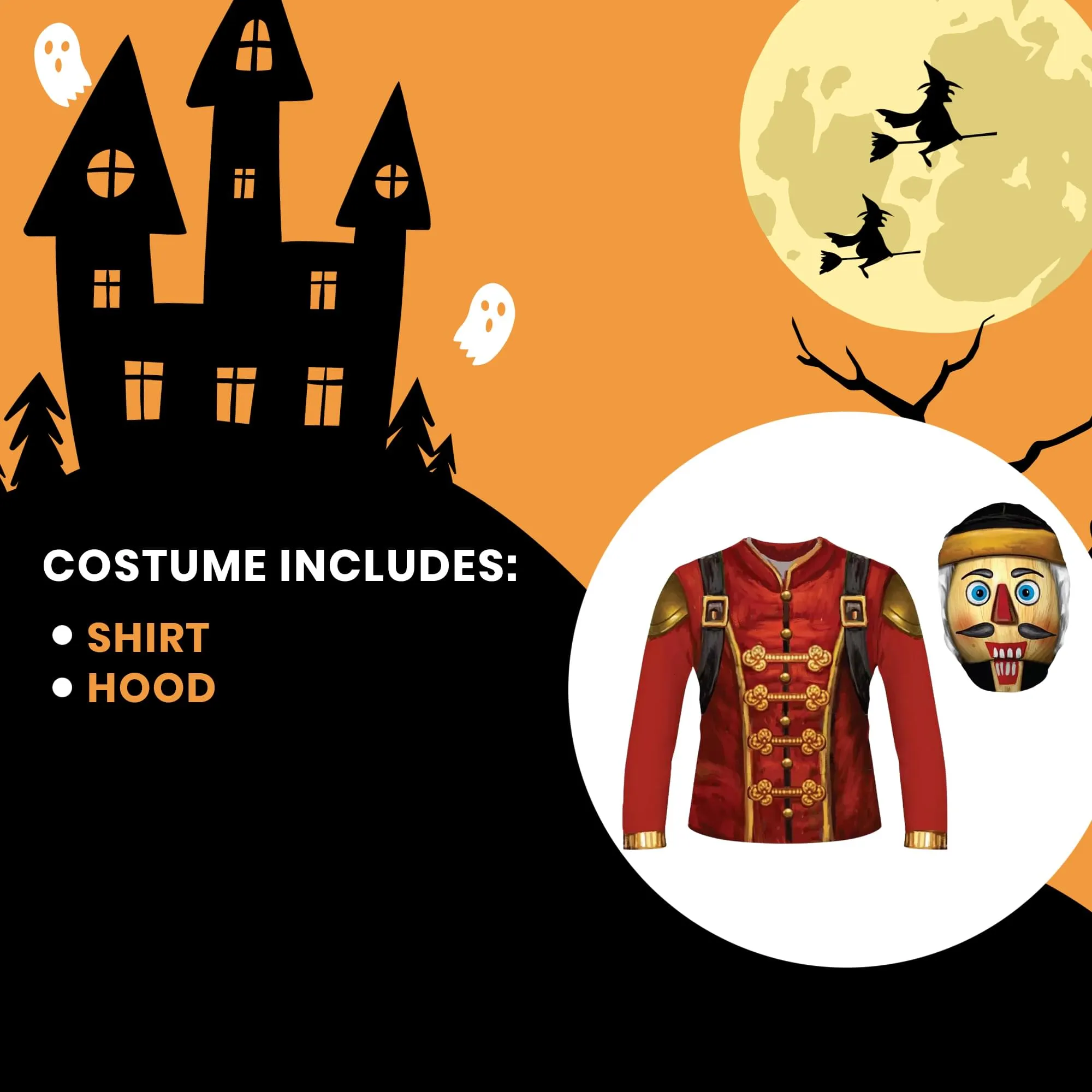 Nut Job Child Sublimated Costume Shirt & Hood