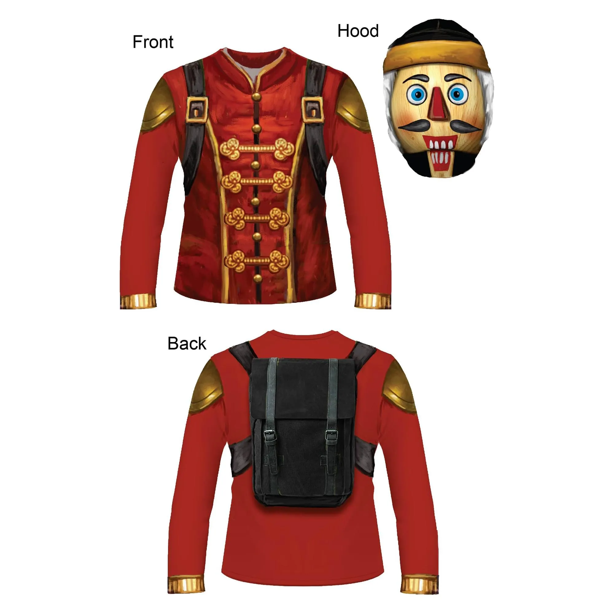 Nut Job Child Sublimated Costume Shirt & Hood