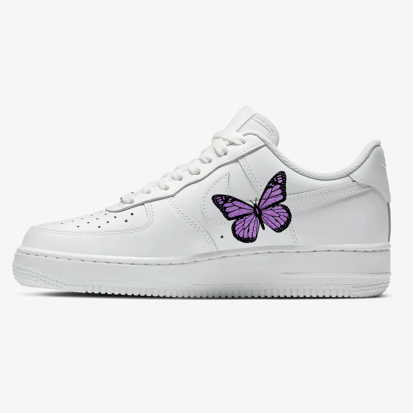 Purple Glitter Butterfly AF1