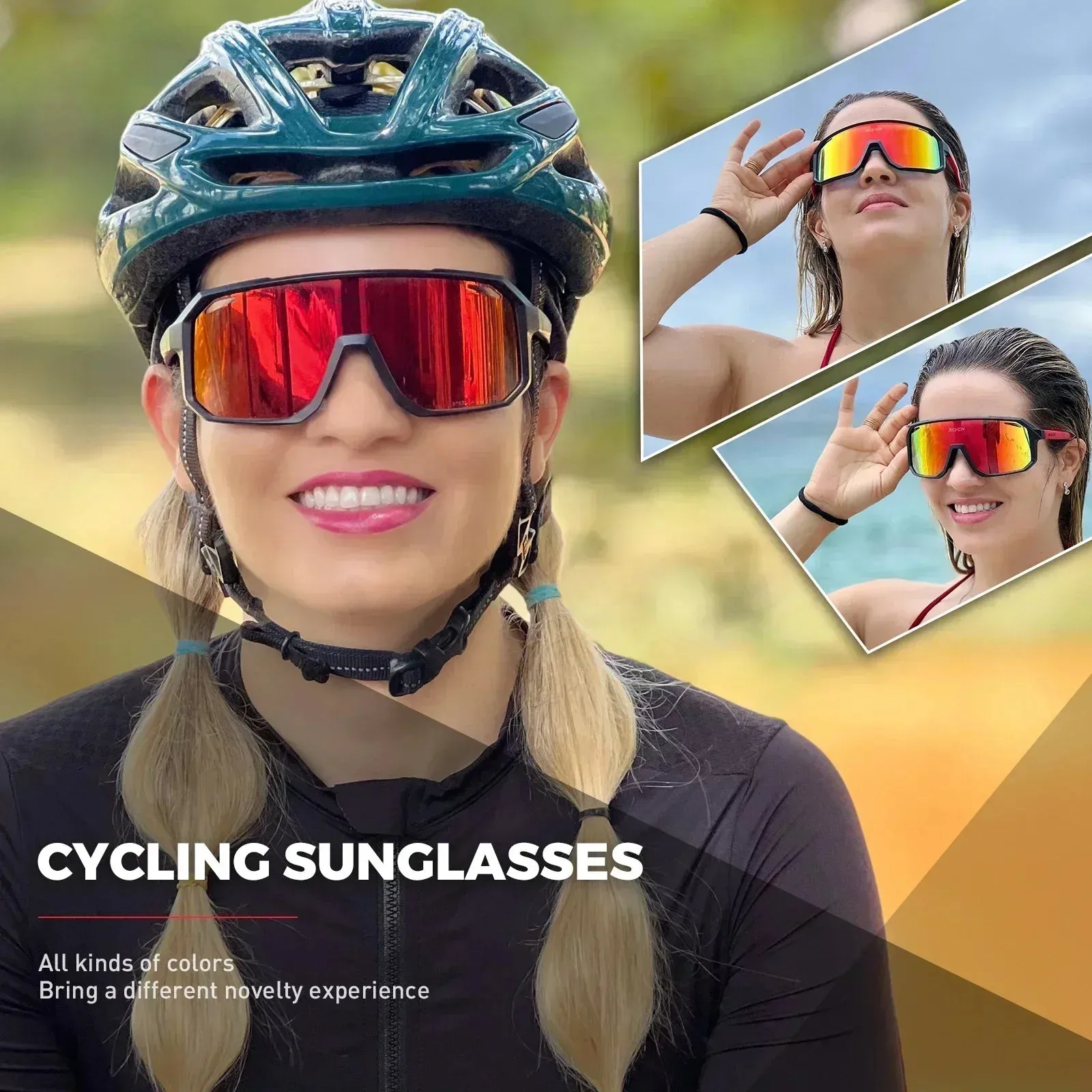 SCVCN oversized hot Cycling Sunglasses UV400 Goggles