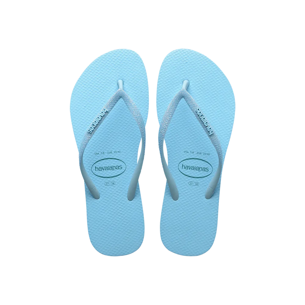 Slim Glitter Neon Flip Flops