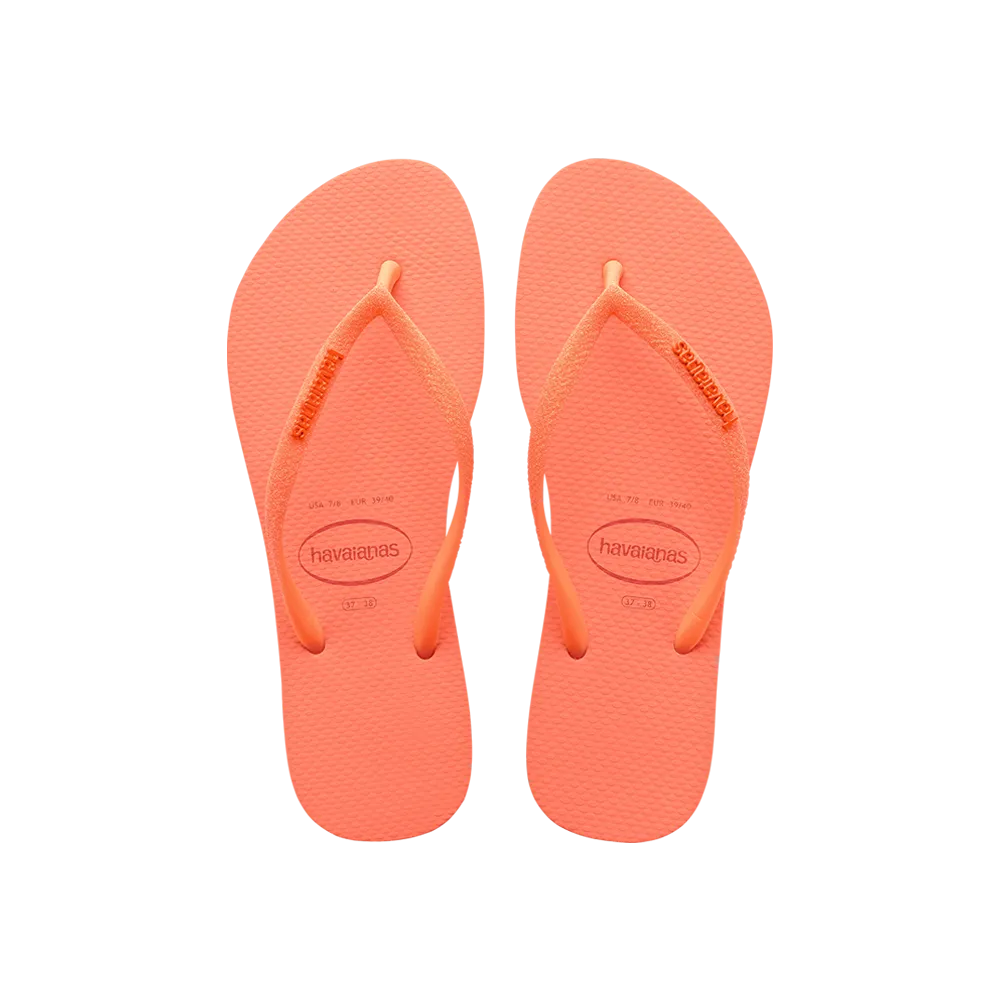 Slim Glitter Neon Flip Flops